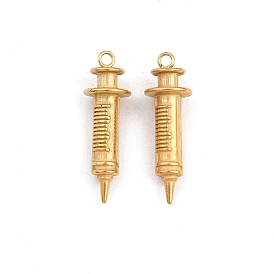 304 подвески из нержавеющей стали, форма шприца, без свинца и без кадмия, ионное покрытие (ip)