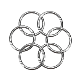 304 нержавеющей стали связывающий кольца, твердый, круглые кольца, не тускнеет