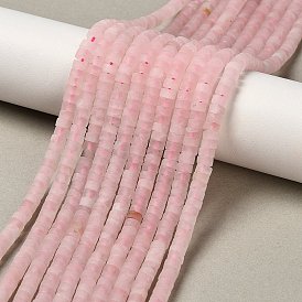 Природного розового кварца нитей бисера, матовые, дисковые бусы, Heishi бусы