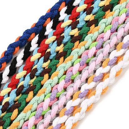Круглый плетеный шнур из поликоттона, для diy craft