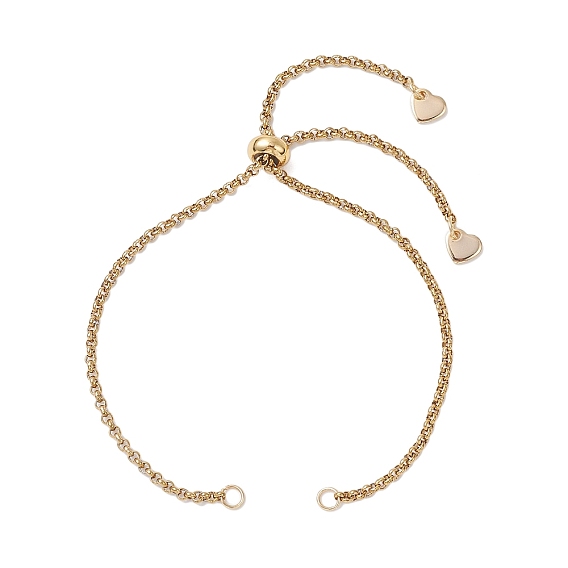 2мм 304 изготовление браслета-слайдера из нержавеющей стали, с латунной бисера