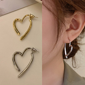 Серьги сплава, сердце