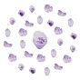 SUNNYCLUE 30Pcs Rough Raw Natural Amethyst Beads, No Hole/Undrilled, Nuggets