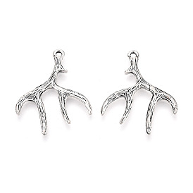 Сплавочные подвески тибетского стиля, амулеты из оленьих рогов/рогов