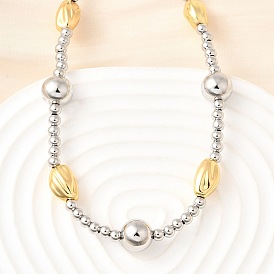 Двухцветные латунные круглые и овальные бусины, без кадмия и без свинца, стойки покрытие, долговечный