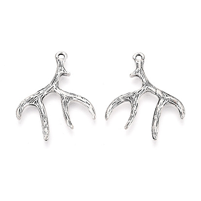 Сплавочные подвески тибетского стиля, амулеты из оленьих рогов/рогов