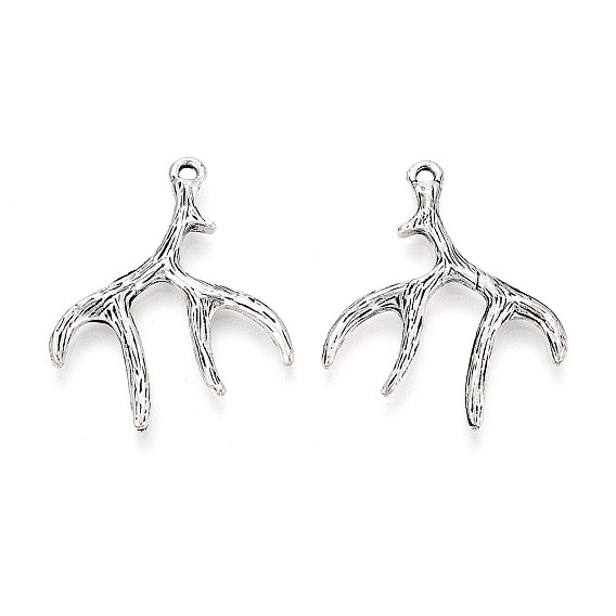 Сплавочные подвески тибетского стиля, амулеты из оленьих рогов/рогов