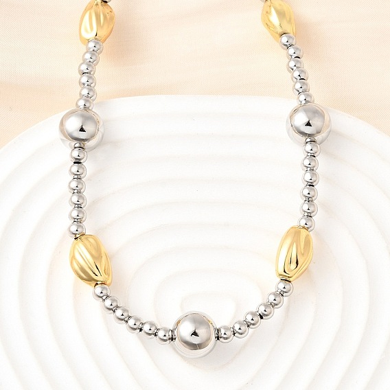 Двухцветные латунные круглые и овальные бусины, без кадмия и без свинца, стойки покрытие, долговечный