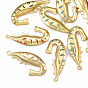 304 Stainless Steel Pendants, with Enamel, Fish