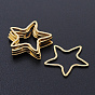 201 Stainless Steel Linking Rings, Laser Cut, Star