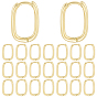 12пары латунных серег-колец Huggie Hoops, овальные