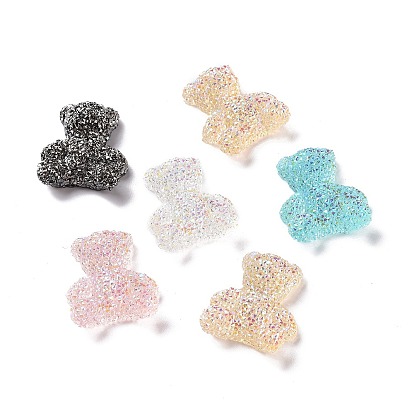 Opaque Resin Cabochons, Bear, for DIY Craft Making