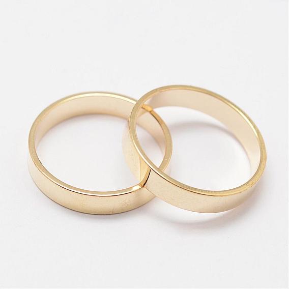 Rack Plating Brass Linking Rings, Circle Frames, 20mm