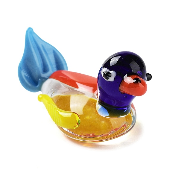 3D Duck Handmade Lampwork Display Decoration, for Home Decoration