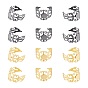 ARRICRAFT Brass Filigree Ring Shanks, Pad Ring Base Findings, Adjustable