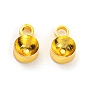 Rack Plating Brass Pendant Cabochon Settings, Cadmium Free & Lead Free, Long-Lasting Plated, Flat Round