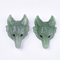 Gemstone Pendants, Wolf Head