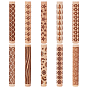 10Pcs 10 Styles  Wooden Rolling Pin, for Baking Embossed Cookies, Kitchen Tool