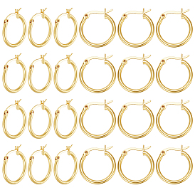 12 пары латунных серег-колец, кольцо
