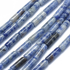 Natürliche blaue Fleck Jaspis Perlen Stränge, Kolumne