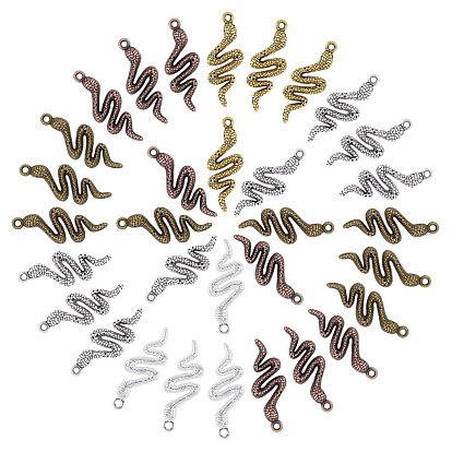 Tibetan Style Alloy Pendants, Snake