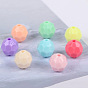 Opaque Acrylic Beads, Faceted (32 Facets), Round