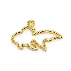 Подвески из цинкового сплава, для изготовления кулонов, рыба