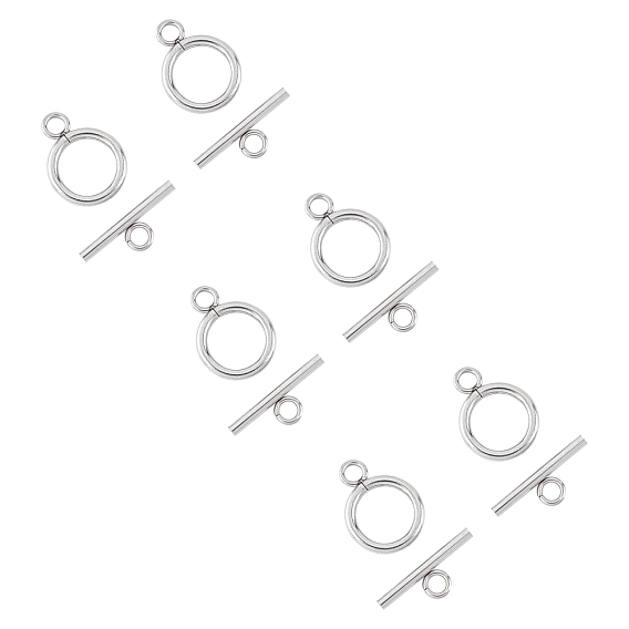 304 Stainless Steel Ring Toggle Clasps