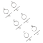 304 Stainless Steel Ring Toggle Clasps