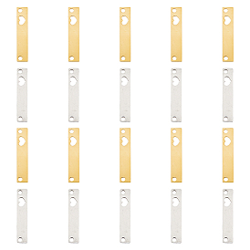 20 шт. 2 цвета 201 подвески из нержавеющей стали, лазерная резка, ручная полировка, Прямоугольник с сердцем