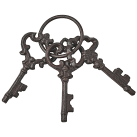 1шт. винтажные чугунные ключи-подвески в виде замка, для декора стен домашнего садового бара