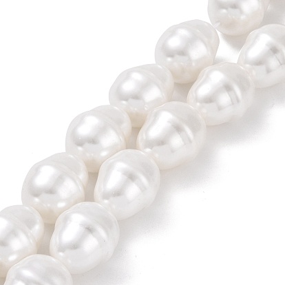 Shell Pearl Beads Strands, Drop