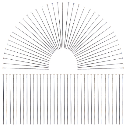 600шт. фурнитура для ювелирных изделий, латунные шпильки с плоской головкой
