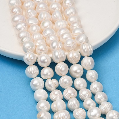 Natural Cultured Freshwater Pearl Beads Strands, Potato