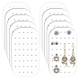 10Pcs Acrylic Earring Organizer Display Cards, Rectangle