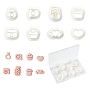 8 pièces 8 styles kit de découpe de boucles d'oreilles en pâte polymère