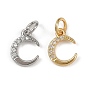 Латунные микро проложить кубического циркония подвески, без кадмия и без свинца, Луна прелести, с целью перехода в кольце