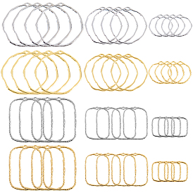 2 сумки 2 цвета цинковый сплав подвески, полая геометрическая форма