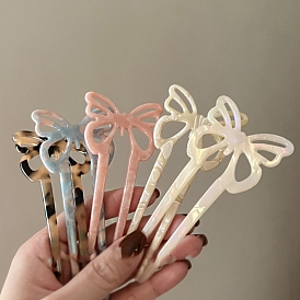 Cellulose Acetate Hair Forks, Hairpin Hair Accessory, Butterfly