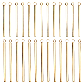 24Pcs 2 Styles 304 Stainless Steel Pendants, Bar