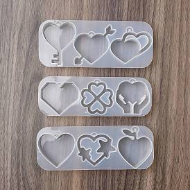 Силиконовые формы для ключей в форме сердца своими руками, формы для литья смолы, для уф-смолы, изготовление изделий из эпоксидной смолы