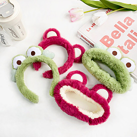 Sweet Frog Strawberry Bear Plush Headband Hair Accessories for Girls