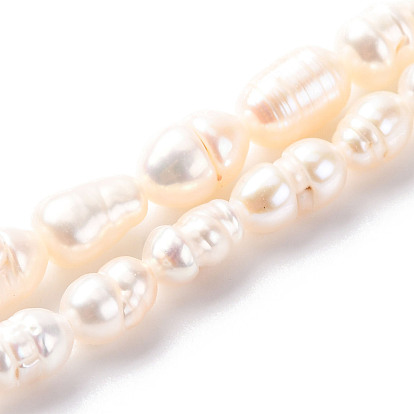 Нити из натурального культивированного пресноводного жемчуга, рис