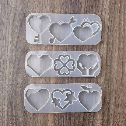 Силиконовые формы для ключей в форме сердца своими руками, формы для литья смолы, для уф-смолы, изготовление изделий из эпоксидной смолы