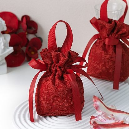 Подарочные мешочки из ткани с завязками, мешочки для украшений, свадебная вечеринка рождественские подарочные пакеты, прямоугольные