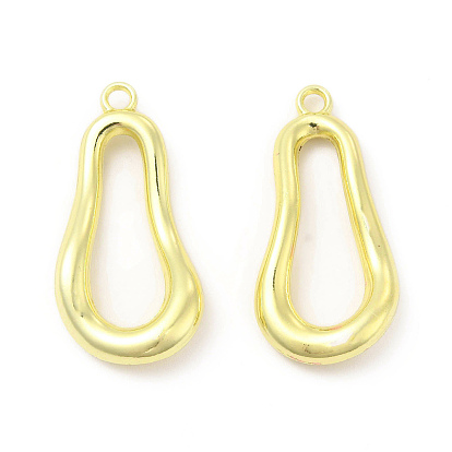 Crémaillère pendentifs en alliage placage, sans cadmium et sans nickel et sans plomb, charmes de larme