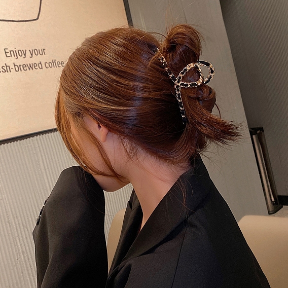 Сплав с тканевым шнуром заколки для волос, аксессуары для волос для женщин и девочек