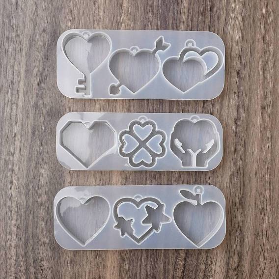 Силиконовые формы для ключей в форме сердца своими руками, формы для литья смолы, для уф-смолы, изготовление изделий из эпоксидной смолы