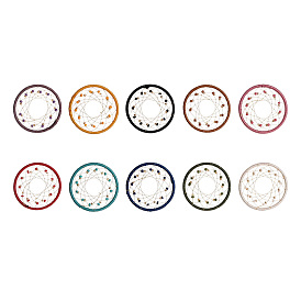 Iron Woven Net/Web Pendants, with Nylon Cord, Polyester Thread and Seed Beads, For Woven Net/Web with Feather Making