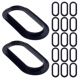 45шт. ручки для пластиковых пакетов, овальные